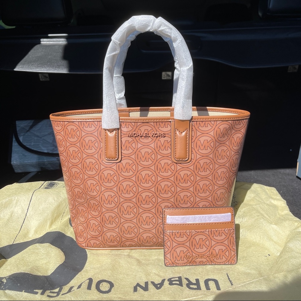 Michael Kors Jodie Small Logo Tote Bag & Card Case